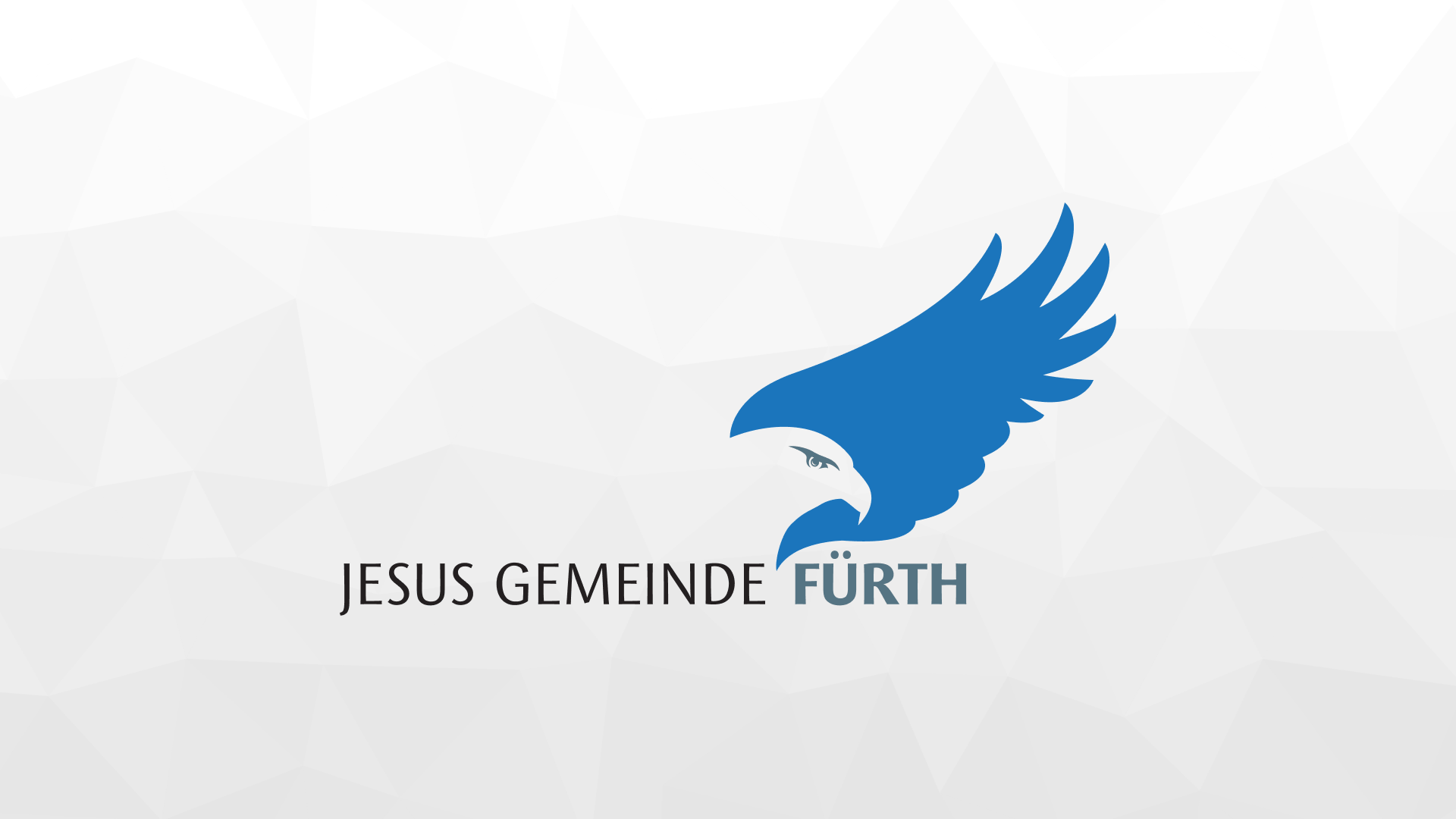 Jesus Gemeinde Fürth Logo auf einem Banner.